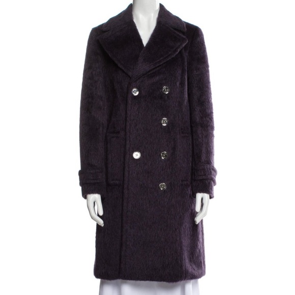 MICHAEL Michael Kors Jackets & Blazers - Michael Kors Purple Double-Breasted Coat - size 4